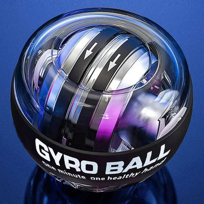 LED Wrist Ball Power Trainer Ball Auto-Start Gyroscopic Arm Hand Forearm Exerciser Power Wrist Gyro Ball Sport Fitness Equipment - Slobuy