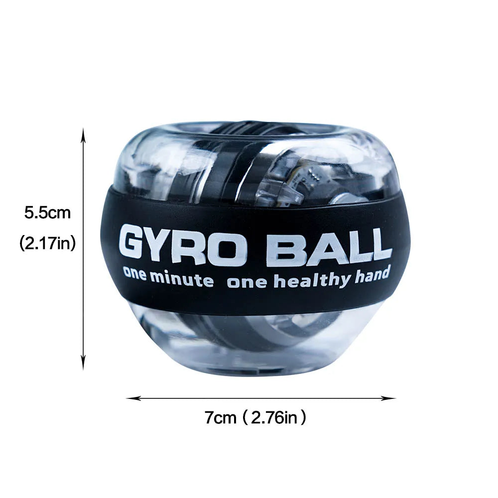 LED Wrist Ball Power Trainer Ball Auto-Start Gyroscopic Arm Hand Forearm Exerciser Power Wrist Gyro Ball Sport Fitness Equipment - Slobuy