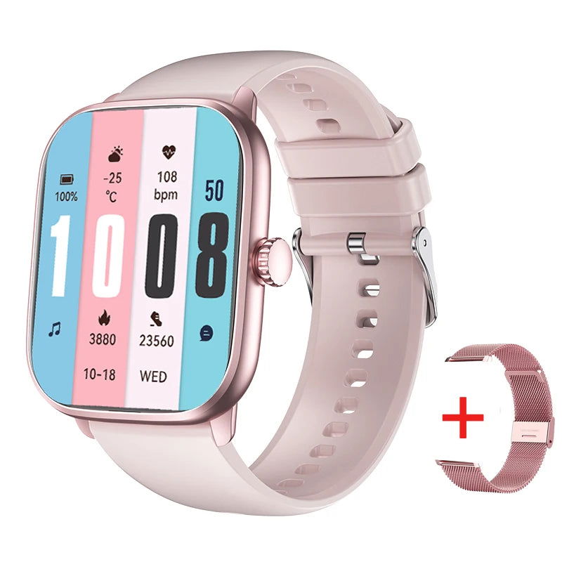 LEMFO Smart Watch 2024 Bluetooth Call Music Smart Watches For Men 2.01" Full Touch Dial Fitness Tracker Waterproof Smartwatch - Slobuy