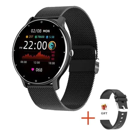 LIGE Smart Watch Men Women Full Touch Screen Sport Fitness Watch Man IP67 Waterproof Bluetooth For Android IOS Smartwatch Men - Slobuy