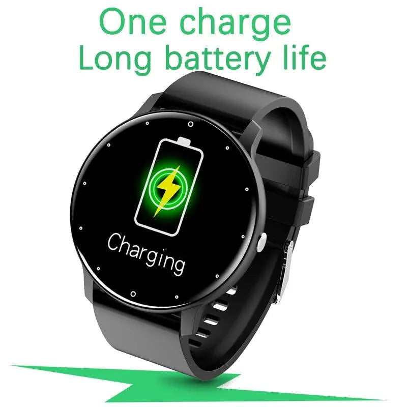 LIGE Smart Watch Men Women Full Touch Screen Sport Fitness Watch Man IP67 Waterproof Bluetooth For Android IOS Smartwatch Men - Slobuy