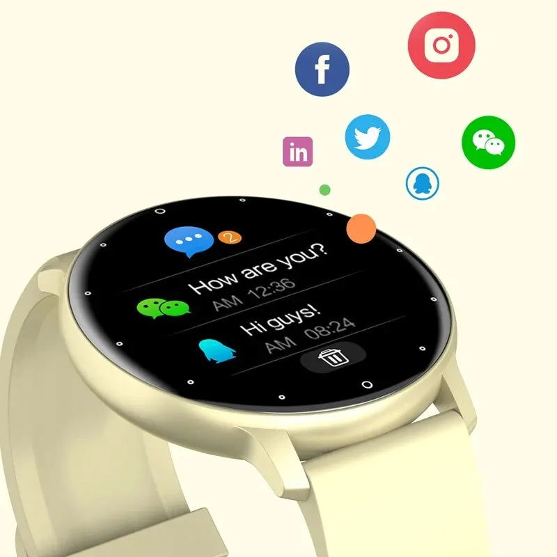 LIGE Smart Watch Men Women Full Touch Screen Sport Fitness Watch Man IP67 Waterproof Bluetooth For Android IOS Smartwatch Men - Slobuy
