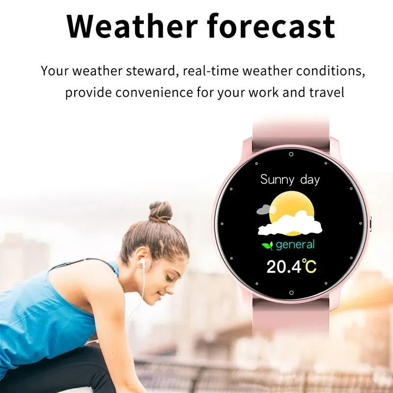 LIGE Smart Watch Men Women Full Touch Screen Sport Fitness Watch Man IP67 Waterproof Bluetooth For Android IOS Smartwatch Men - Slobuy