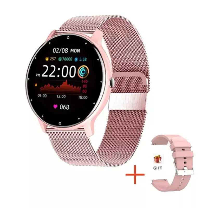 LIGE Smart Watch Men Women Full Touch Screen Sport Fitness Watch Man IP67 Waterproof Bluetooth For Android IOS Smartwatch Men - Slobuy