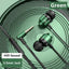 L Jack Magnetic Gamer Wired Earphones Gaming Green Metal HiFi Bass Stereo 3.5mm Type C Earbuds For Phone Computer Mic Headphones - Slobuy