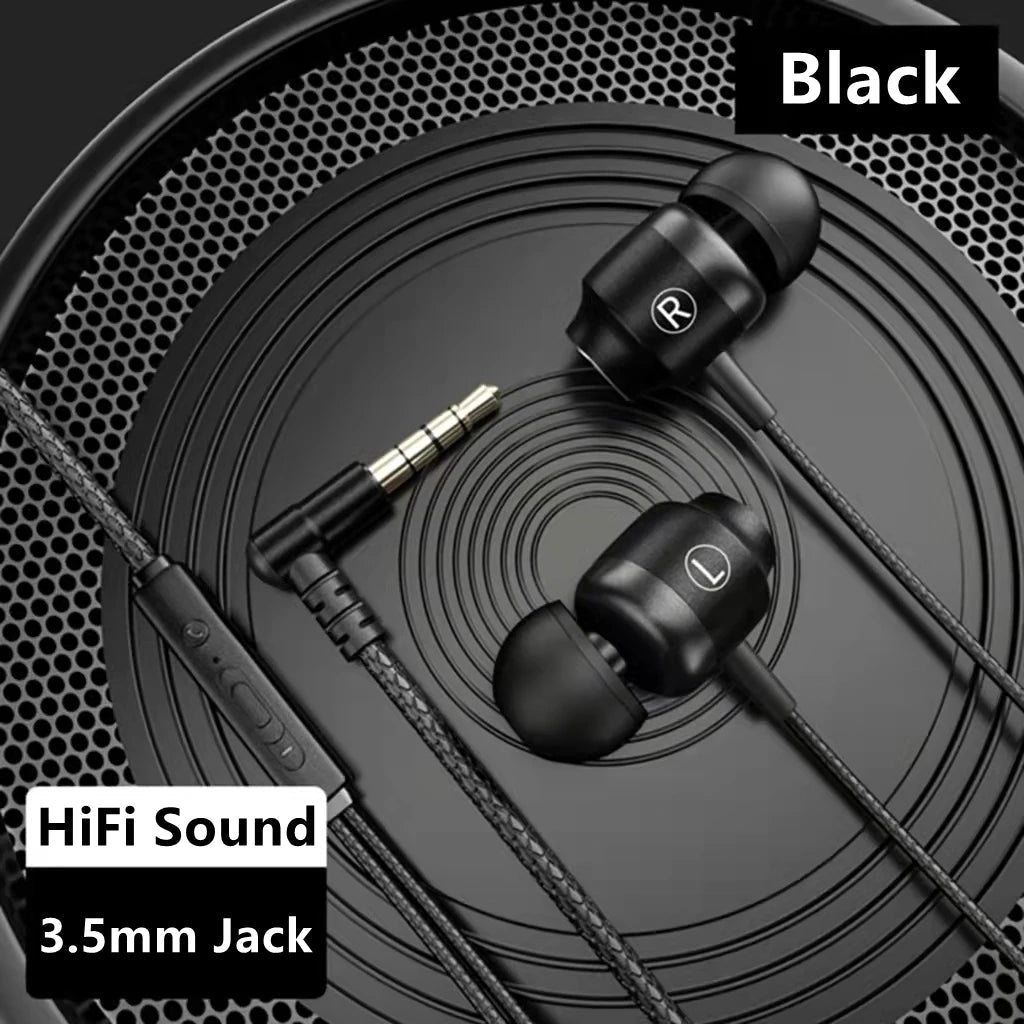 L Jack Magnetic Gamer Wired Earphones Gaming Green Metal HiFi Bass Stereo 3.5mm Type C Earbuds For Phone Computer Mic Headphones - Slobuy