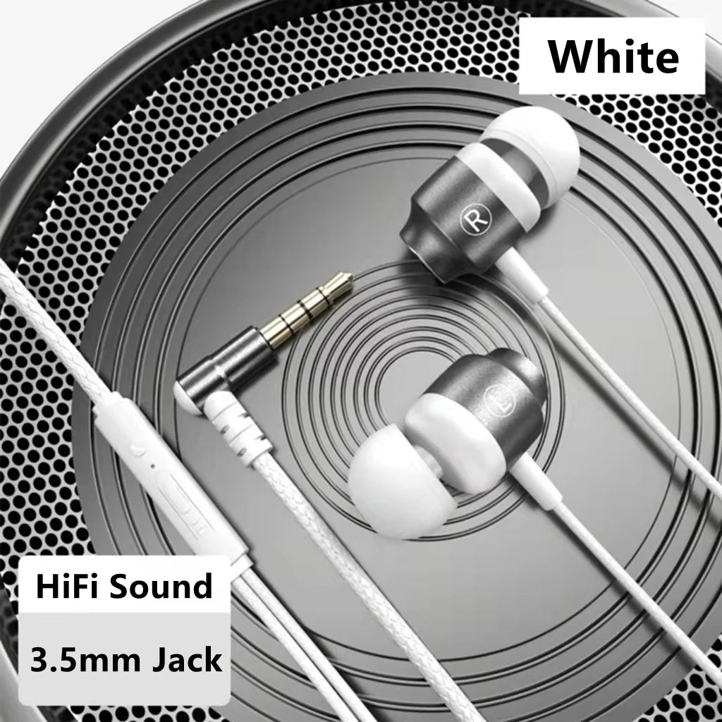 L Jack Magnetic Gamer Wired Earphones Gaming Green Metal HiFi Bass Stereo 3.5mm Type C Earbuds For Phone Computer Mic Headphones - Slobuy