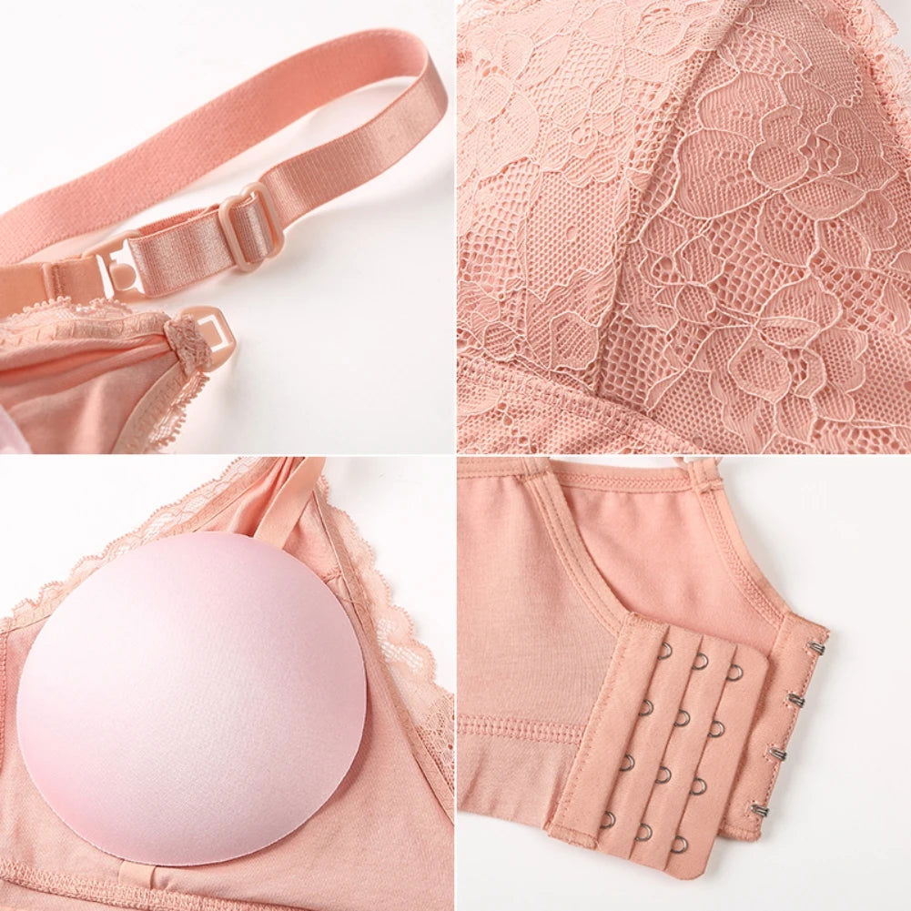 Lace Breastfeeding Bras Maternity Nursing Bra for Feeding Nursing Underwear Clothes for Pregnant Wirefree Breathable Bra - Slobuy