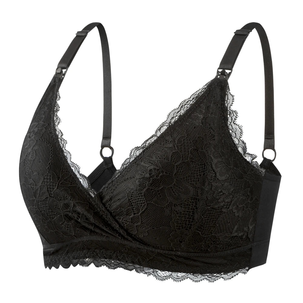 Lace Breastfeeding Bras Maternity Nursing Bra for Feeding Nursing Underwear Clothes for Pregnant Wirefree Breathable Bra - Slobuy