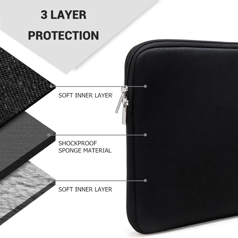 Laptop Bag Notebook Case Sleeve Cover 11 12 14 15 15.6 Inch For Macbook Pro Air Retina 13 For Xiaomi Huawei HP Dell Lenovo - Slobuy