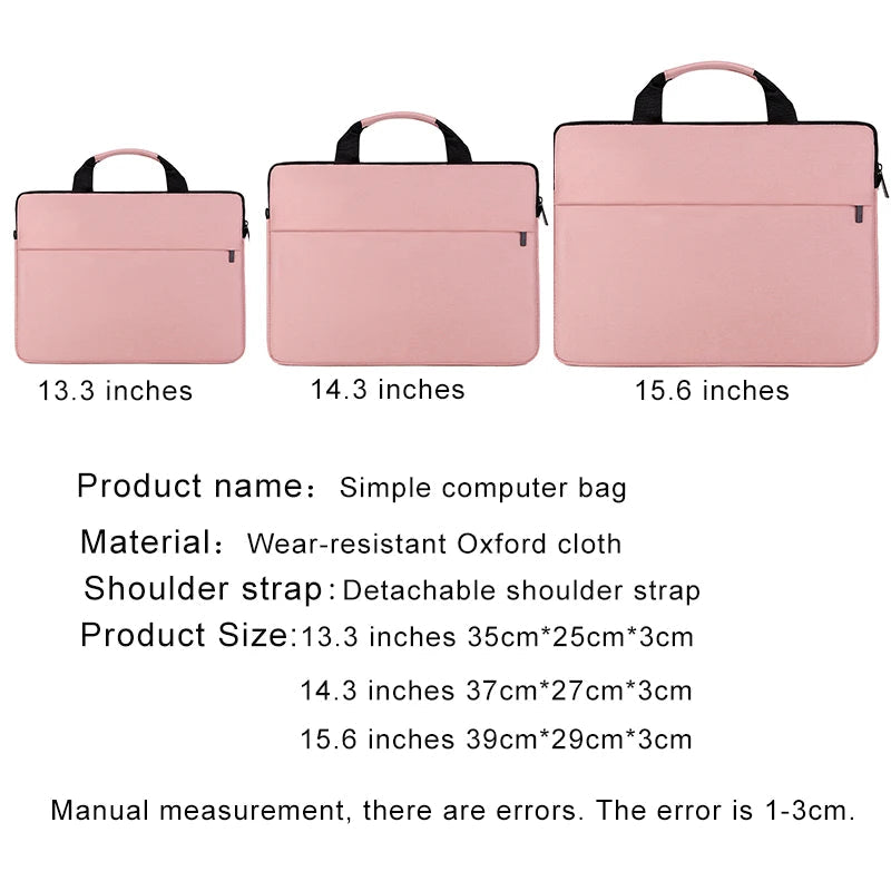 Laptop Bag Women 2023 13.3 14.1 15.6 17 Inch Office Notebook Sleeve Case Travel Computer Handbag Elegant Fashion Luxury - Slobuy