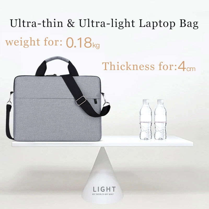 Laptop Bag Women 2023 13.3 14.1 15.6 17 Inch Office Notebook Sleeve Case Travel Computer Handbag Elegant Fashion Luxury - Slobuy