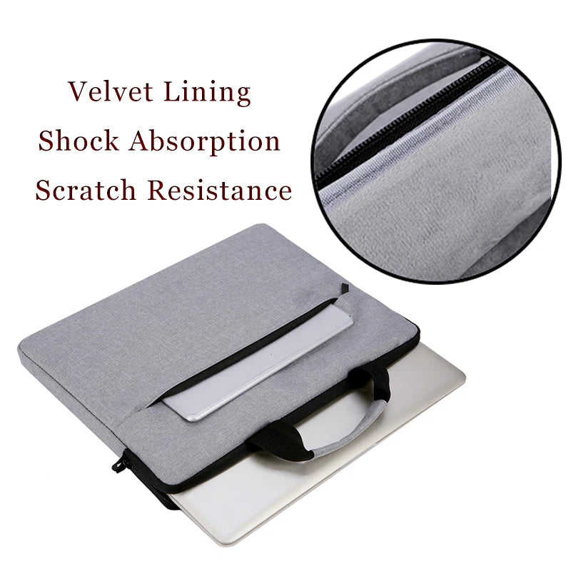 Laptop Bag Women 2023 13.3 14.1 15.6 17 Inch Office Notebook Sleeve Case Travel Computer Handbag Elegant Fashion Luxury - Slobuy