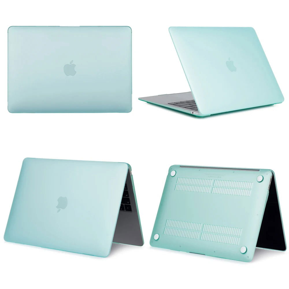 Laptop Case for Macbook Air 13 Case M1 Chip Pro 13 2023 M2 Air 13.6 15 Funda for Macbook Pro 14 case 2023 M3 Pro 16 shell - Slobuy