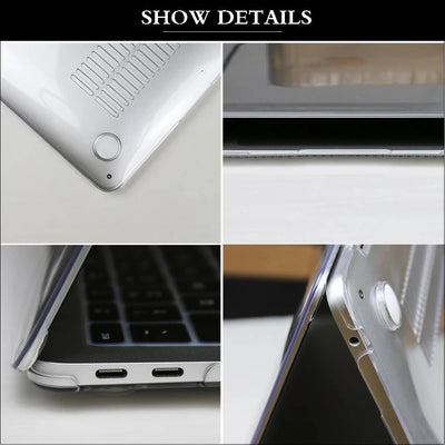 Laptop Cases for Macbook Pro 14 Case M2 A2779 2023 Pro 16 Cover M3 M1 Mac Book Air 13 Case 2022 13.6 A2681 Air 15.3 A2941 - Slobuy