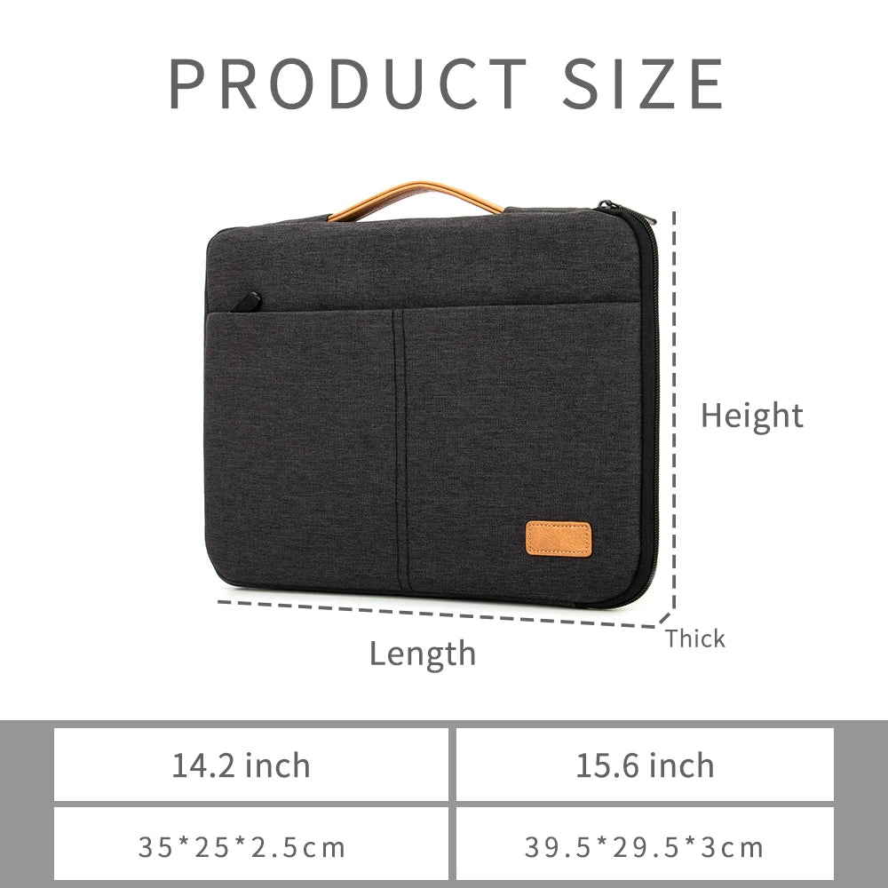 Laptop Sleeve bag 14 15.6 Inch Notebook Pouch For Macbook HP Dell Acer Shockproof Computer Briefcase Travel Business Men Case - Slobuy