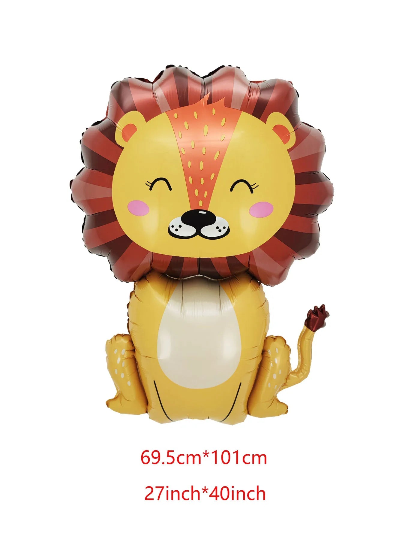 Large Animal Foil Balloons Monkey Lion Zebra Elephant Giraffe Crocodile Balloon Children's Day Birthday Party Decorations - Slobuy