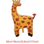 Large Animal Foil Balloons Monkey Lion Zebra Elephant Giraffe Crocodile Balloon Children's Day Birthday Party Decorations - Slobuy