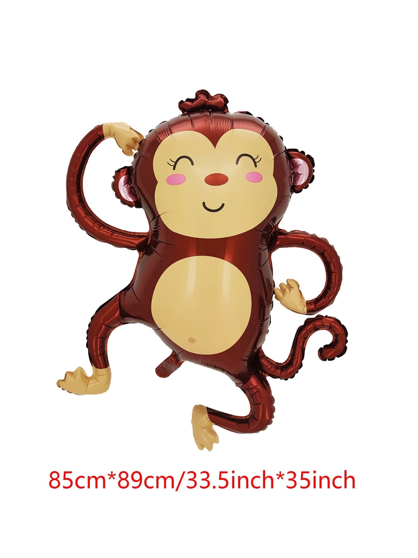 Large Animal Foil Balloons Monkey Lion Zebra Elephant Giraffe Crocodile Balloon Children's Day Birthday Party Decorations - Slobuy