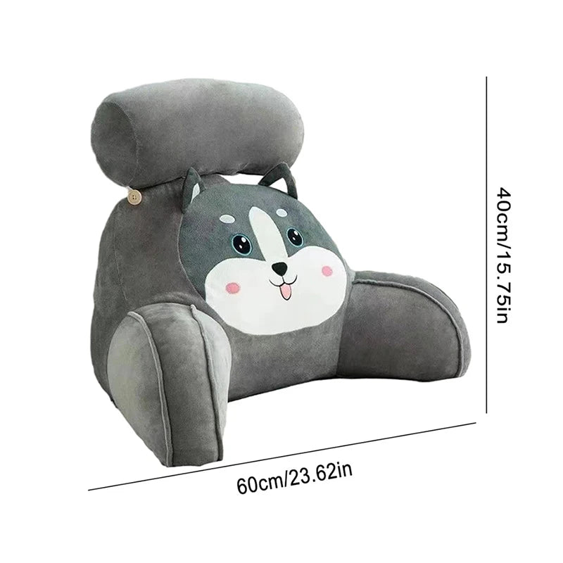 Large Backrest Cushion Lumbar Support Pillow Triangle Reading Pillow Soft Headboard Cushion Can Be Disassembled Washed Office - Slobuy