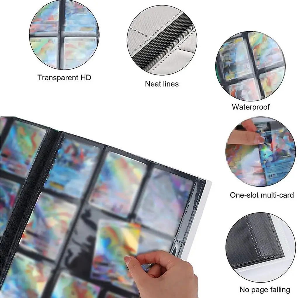 Large Capacity Portable Game Card Collective Book Baseball Cards Holder Storage Album Protector Collector Collect Bags - Slobuy