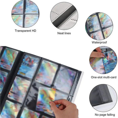 Large Capacity Portable Game Card Collective Book Baseball Cards Holder Storage Album Protector Collector Collect Bags - Slobuy