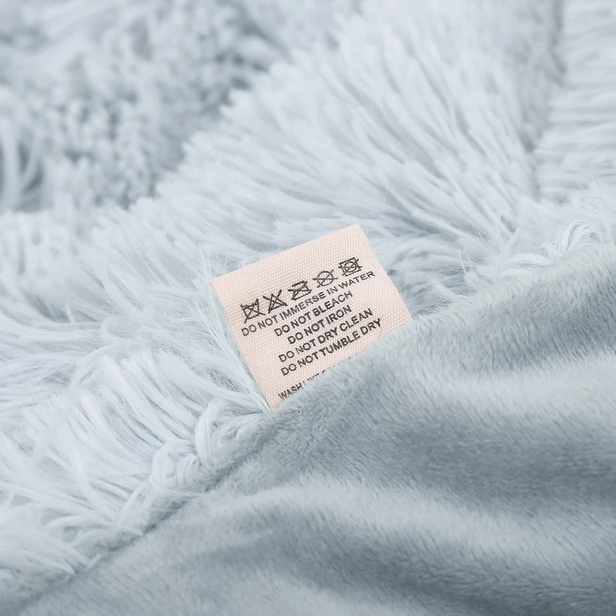 Large Flannel Throw Blanket Long Shaggy Plush Blanket for Couch Sofa Bed Winter Warm Soft Fluffy Faux Fur Bedspread 14 Colors - Slobuy