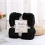 Large Flannel Throw Blanket Long Shaggy Plush Blanket for Couch Sofa Bed Winter Warm Soft Fluffy Faux Fur Bedspread 14 Colors - Slobuy