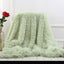 Large Flannel Throw Blanket Long Shaggy Plush Blanket for Couch Sofa Bed Winter Warm Soft Fluffy Faux Fur Bedspread 14 Colors - Slobuy