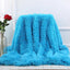 Large Flannel Throw Blanket Long Shaggy Plush Blanket for Couch Sofa Bed Winter Warm Soft Fluffy Faux Fur Bedspread 14 Colors - Slobuy