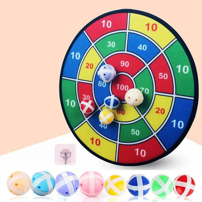 Large Hard Plate Kids Sticky Ball Toy Sticky Ball Indoor Dart Target Plate Outdoor Parent-Child Suction Cup Ball - Slobuy