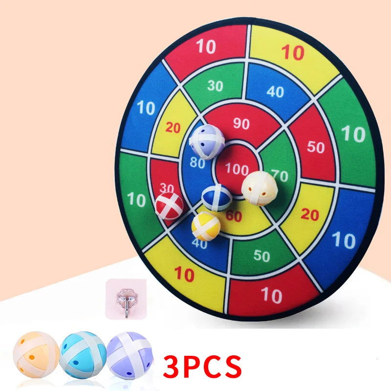 Large Hard Plate Kids Sticky Ball Toy Sticky Ball Indoor Dart Target Plate Outdoor Parent-Child Suction Cup Ball - Slobuy