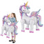 Large Standing Unicorn Foil Balloons for Kids Girls Unicorn Birthday Party Decoration Elephant Animal Balloon Baby Shower Favors - Slobuy