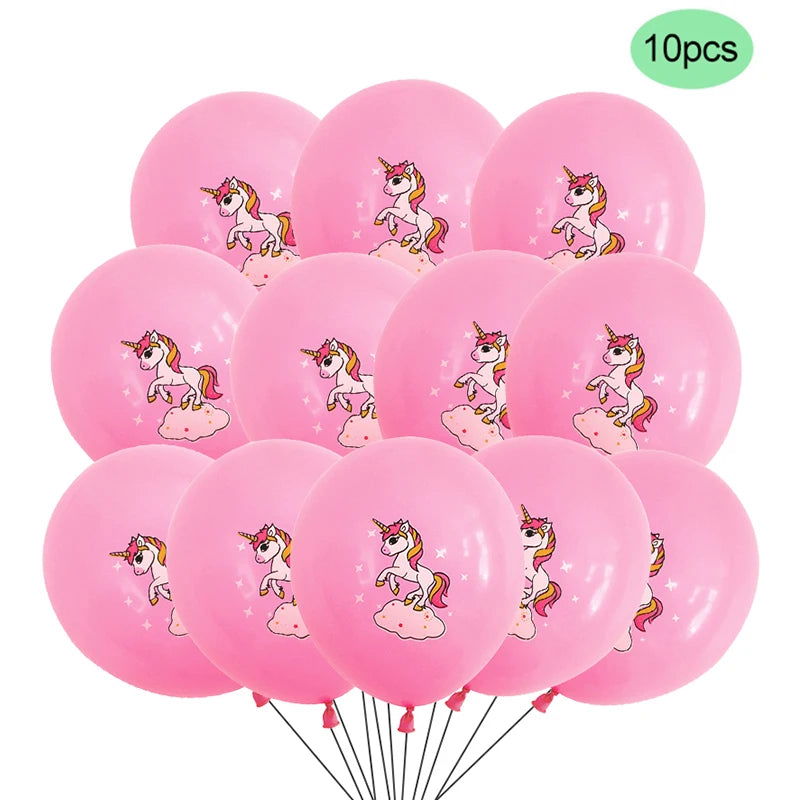 Large Standing Unicorn Foil Balloons for Kids Girls Unicorn Birthday Party Decoration Elephant Animal Balloon Baby Shower Favors - Slobuy
