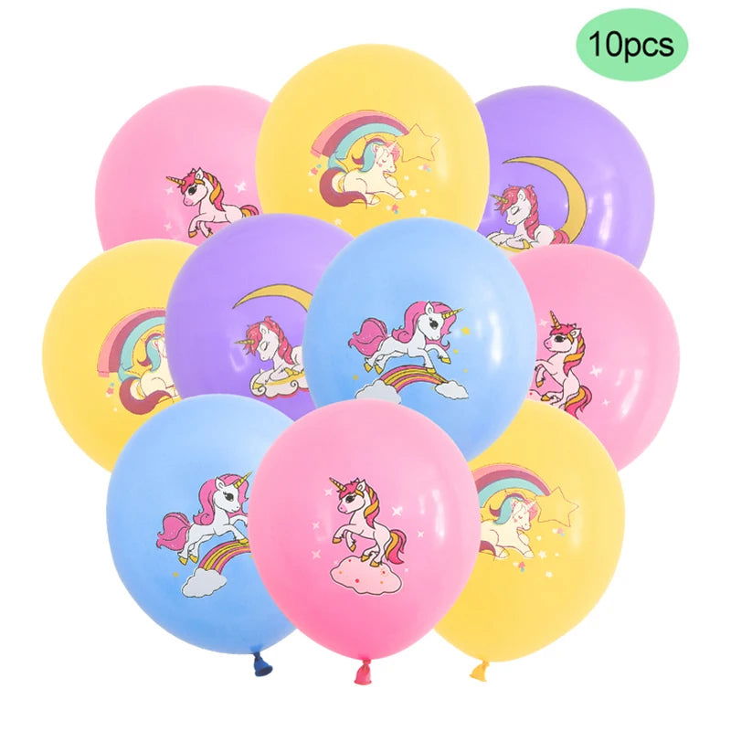 Large Standing Unicorn Foil Balloons for Kids Girls Unicorn Birthday Party Decoration Elephant Animal Balloon Baby Shower Favors - Slobuy