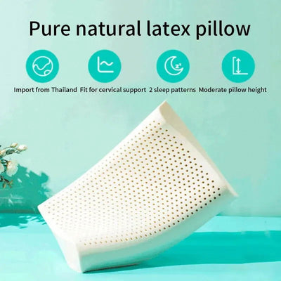 Latex Pillow Thai Natural Latex Pillow Memory Adult Cervical Pillow Sleeping Pillow Dormitory Pillow Household - Slobuy
