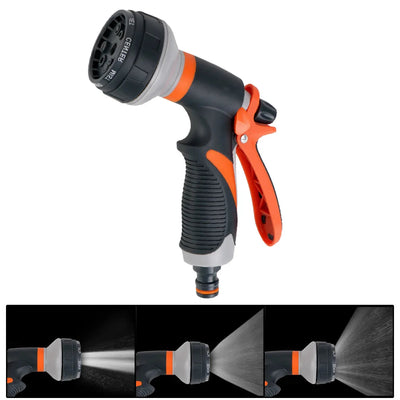 Lawn Spray Watering 8 Spray Modes Garden Tools For Garden Washing Car High Pressure Water Tool Adjustable Hose Sprinkle Nozzle - Slobuy