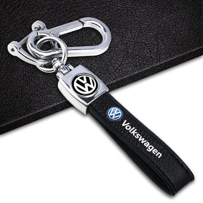 Leather Durable Lanyard Car Keys Chain Rings Buckle Holder for VW Golf Passat Bora Jetta Tiguan CC Scirocco Lavida Santana - Slobuy