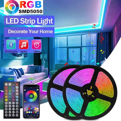 Led Lights 5V 5050 Usb Rgb Led Tape Room Decor Ice String Led Strip 10 Meters Adhesive Ribbon Bedroom Gaming Setup Accessories - Slobuy