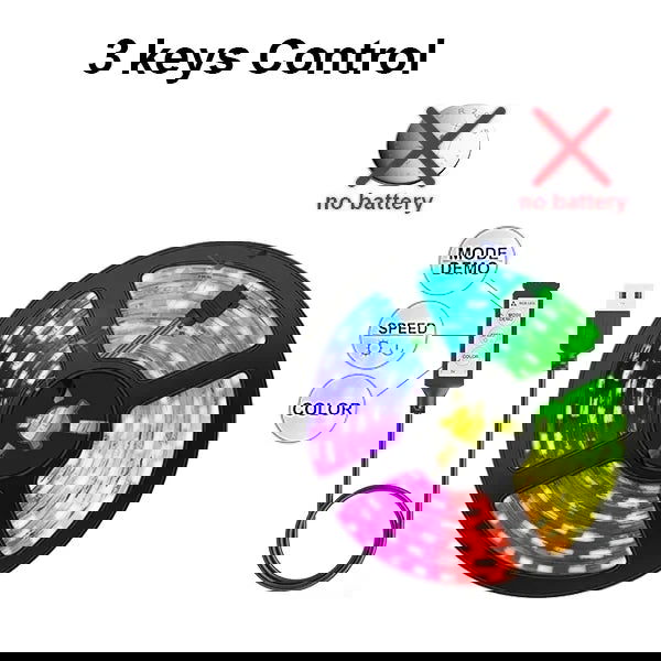 Led Lights 5V 5050 Usb Rgb Led Tape Room Decor Ice String Led Strip 10 Meters Adhesive Ribbon Bedroom Gaming Setup Accessories - Slobuy