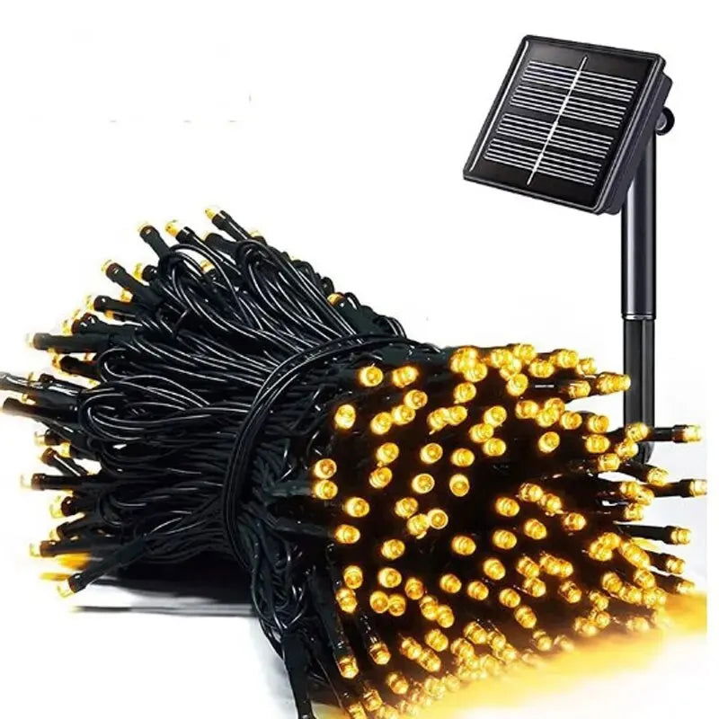 Led Solar String Lights 7m 50 Lights 8 Patterns Solar Fairy String Lights Waterproof Garden Wedding Party Decoration - Slobuy