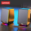 Lenovo TS38 Wired Desktop Speakers 3.5mm USB Stereo Surround Music RGB Gaming Speakers Sound Bar for Computer PC Loudspeakers - Slobuy
