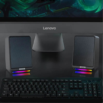 Lenovo TS38 Wired Desktop Speakers 3.5mm USB Stereo Surround Music RGB Gaming Speakers Sound Bar for Computer PC Loudspeakers - Slobuy