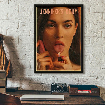 Classic Film Poster Prints Vintage Home Room Art Wall Decor Jennifer's Body/Jaws/Leon Movie Theater Painting Nostalgic Printings - Slobuy