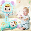 Light baby sound rattle changes with rhythm LED luminous hand rattle music sand hammer baby toy - Slobuy