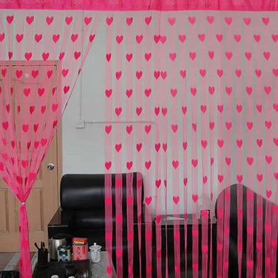 Line Heart Decor Curtains Novelty  Window Living Room Curtain Divider String Home Decorations Curtain  Tassel Door - Slobuy