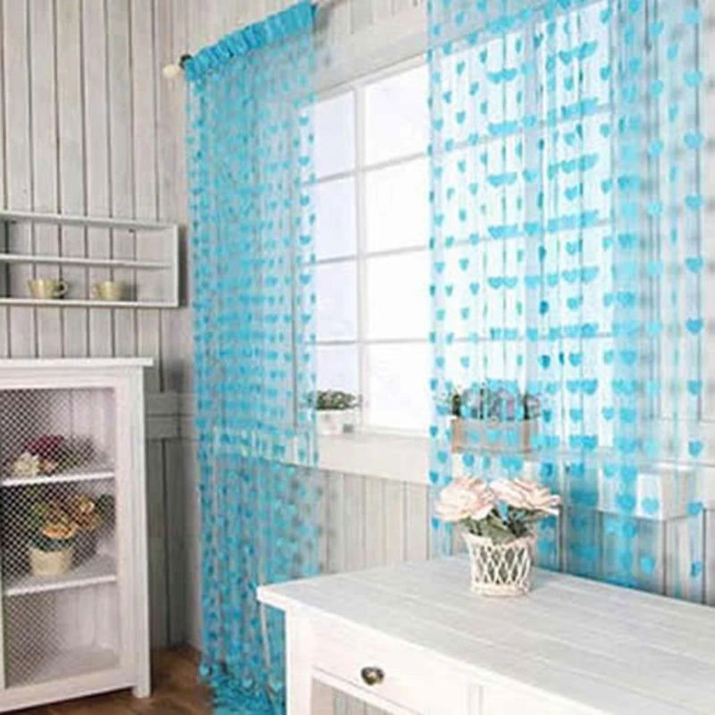 Line Heart Decor Curtains Novelty  Window Living Room Curtain Divider String Home Decorations Curtain  Tassel Door - Slobuy
