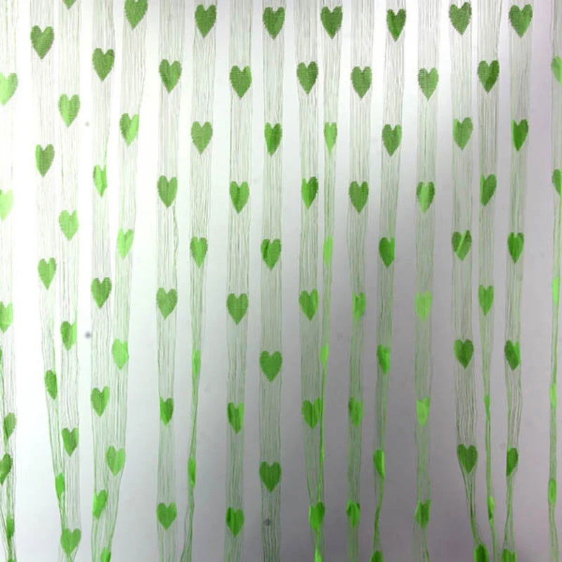 Line Heart Decor Curtains Novelty  Window Living Room Curtain Divider String Home Decorations Curtain  Tassel Door - Slobuy