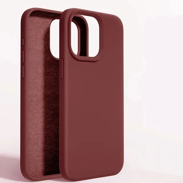 Liquid Silicone Shockproof Case For Apple iPhone 15 14 12 11 13 Pro Max Soft Cute Back Cover For 14 15 Plus Phone Accessories - Slobuy