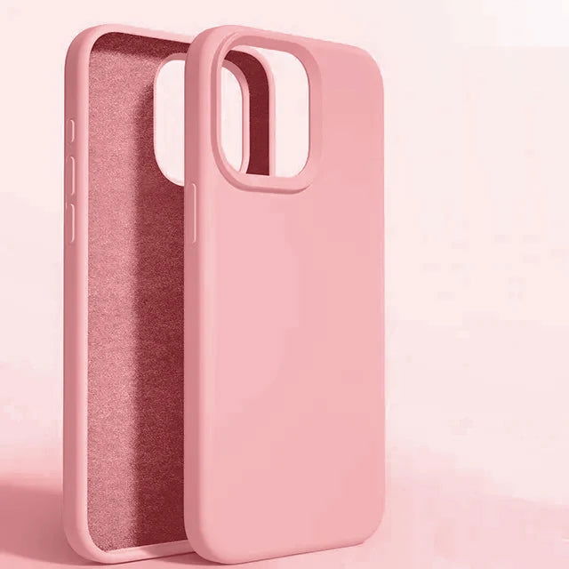 Liquid Silicone Shockproof Case For Apple iPhone 15 14 12 11 13 Pro Max Soft Cute Back Cover For 14 15 Plus Phone Accessories - Slobuy